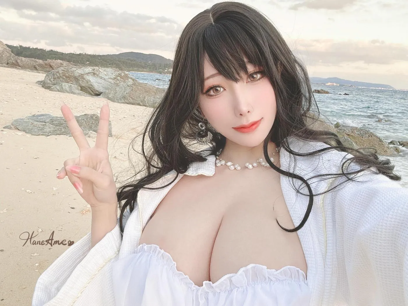 雨波_HaneAme – NO.191 2023年05月新品订阅4套视频-Original White Sand Love In Okinawa [43P]插图3